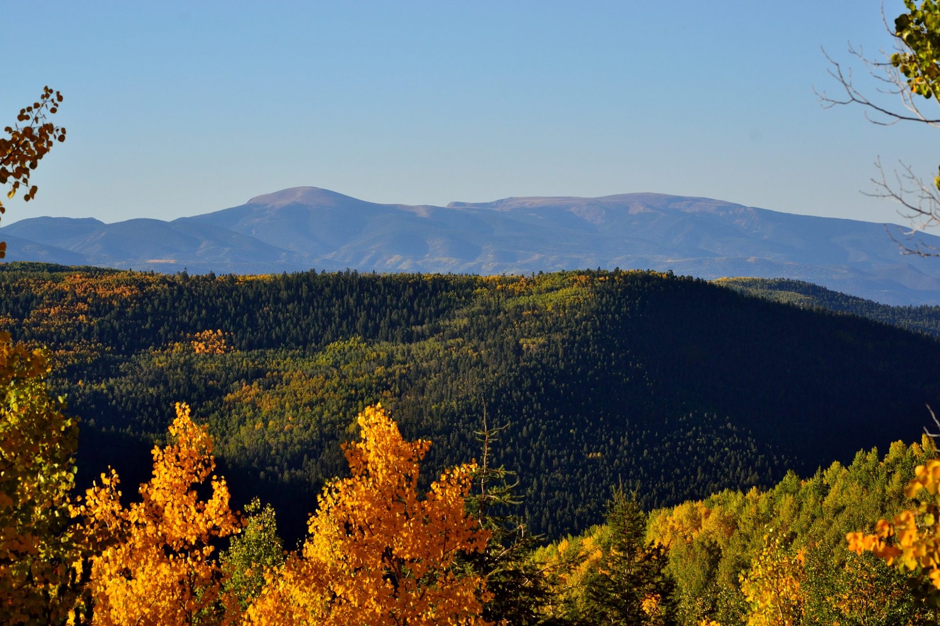 Views from the center of the property looking south at the beautiful mountains!